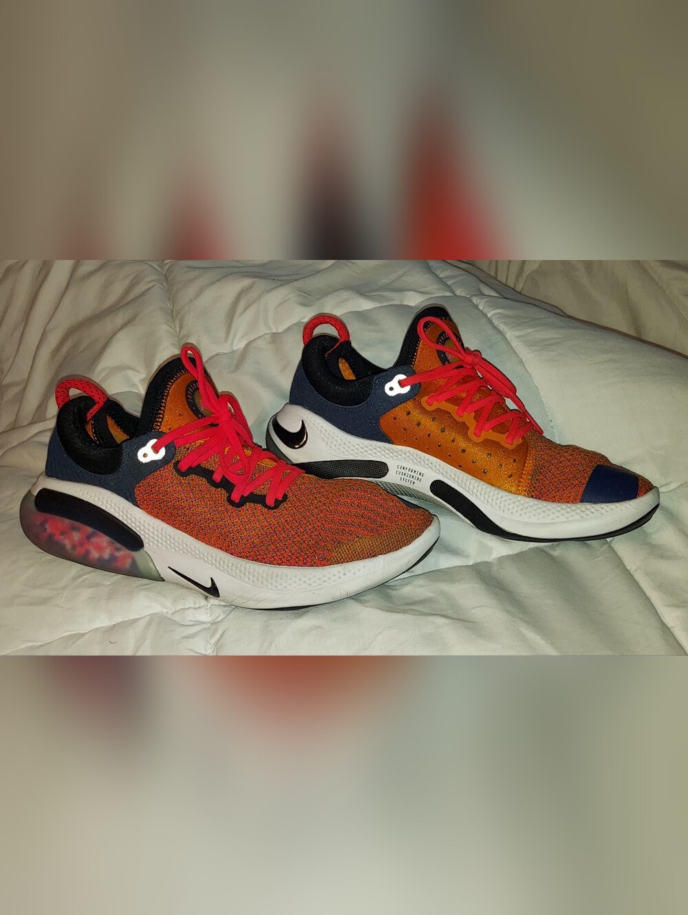 Nike Joyride Run Flyknit Magma Orange Running Shoes Size: US Men 7 (Women 8.5)